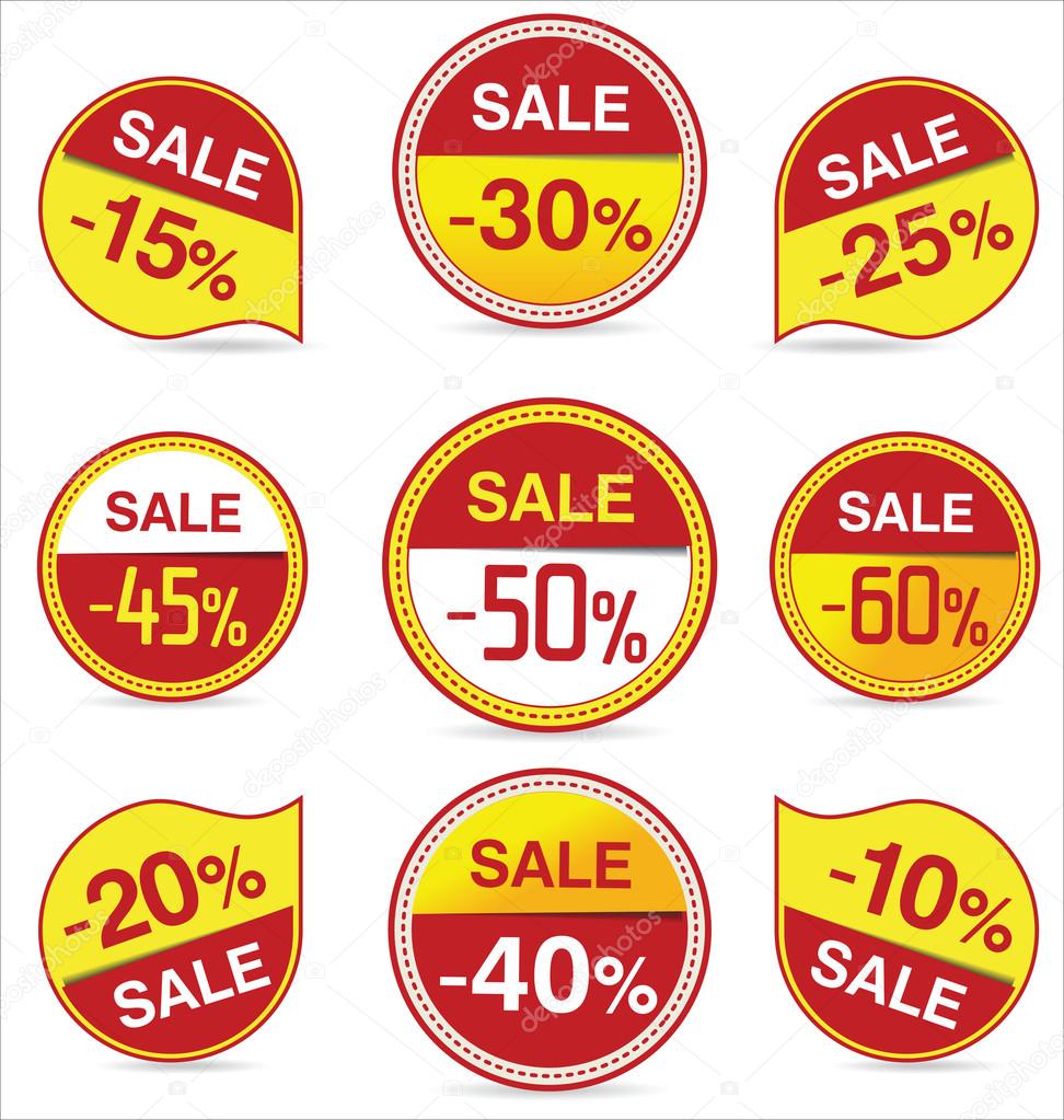 Sale Stickers and tags