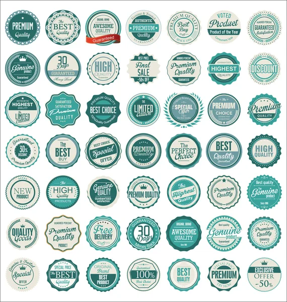 Premium kwaliteit retro badges — Stockvector