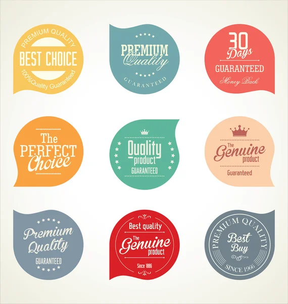 Collection de badges modernes — Image vectorielle