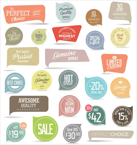 Modern badges collection — Stock Vector