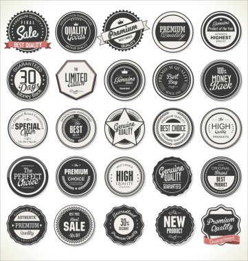 sigorta primi, kalite retro vintage koleksiyonu etiket.