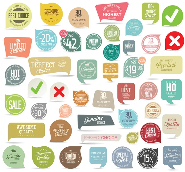 Modern badges collection — Stock Vector