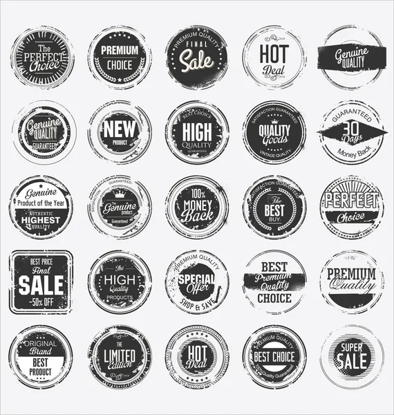 Grunge rubber stamp premium quality collection — Stock Vector