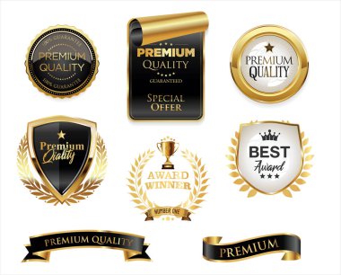 Stickers curled wrapped paper sticker collection price labels and emblems sale banners 