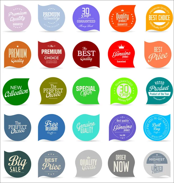 Collection de badges modernes — Image vectorielle