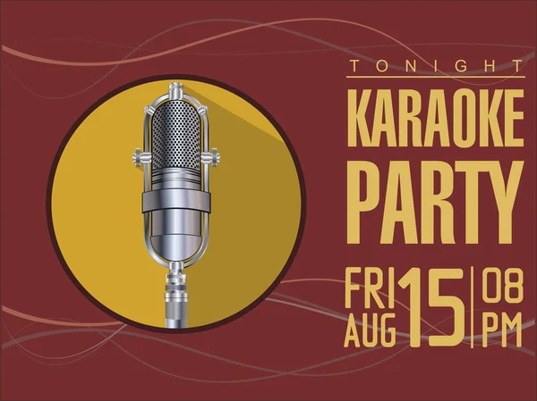 Fondo de fiesta de karaoke — Vector de stock