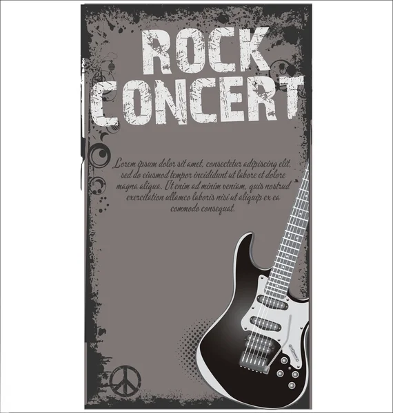 Musik konsert affisch — Stock vektor