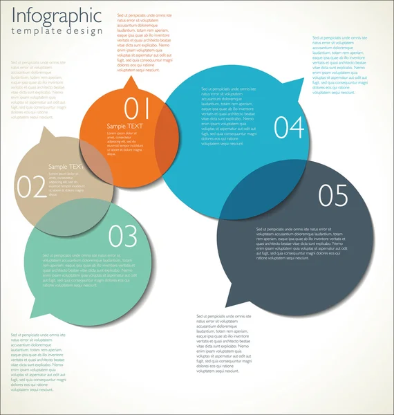 Design de modelo infográfico — Vetor de Stock