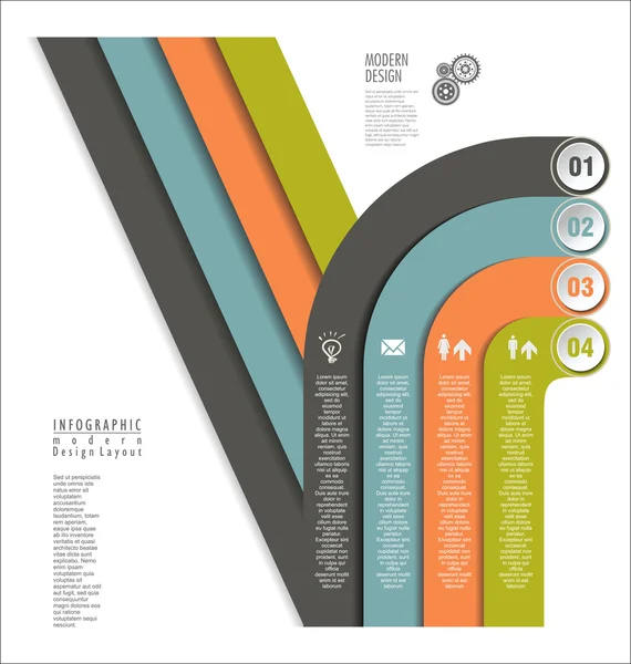 Vorlage für modernes Design — Stockvektor