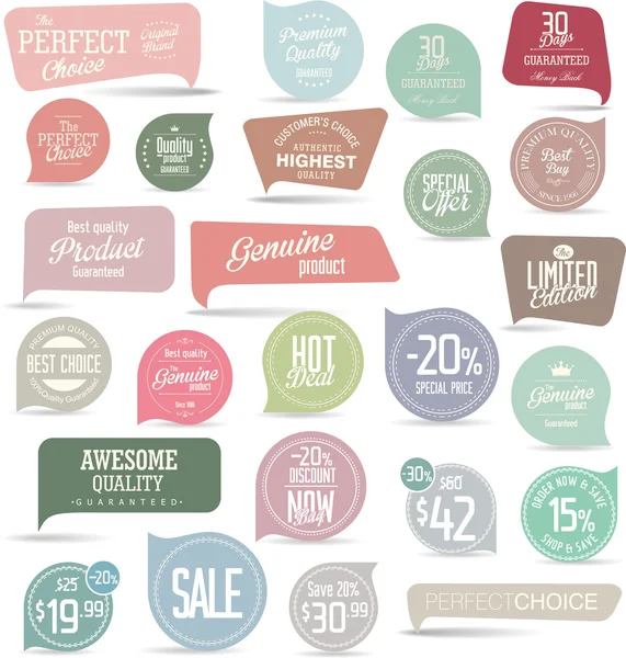 Sale Labels collection — Stock Vector