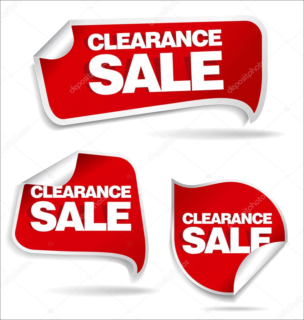 Clearance sale red labels