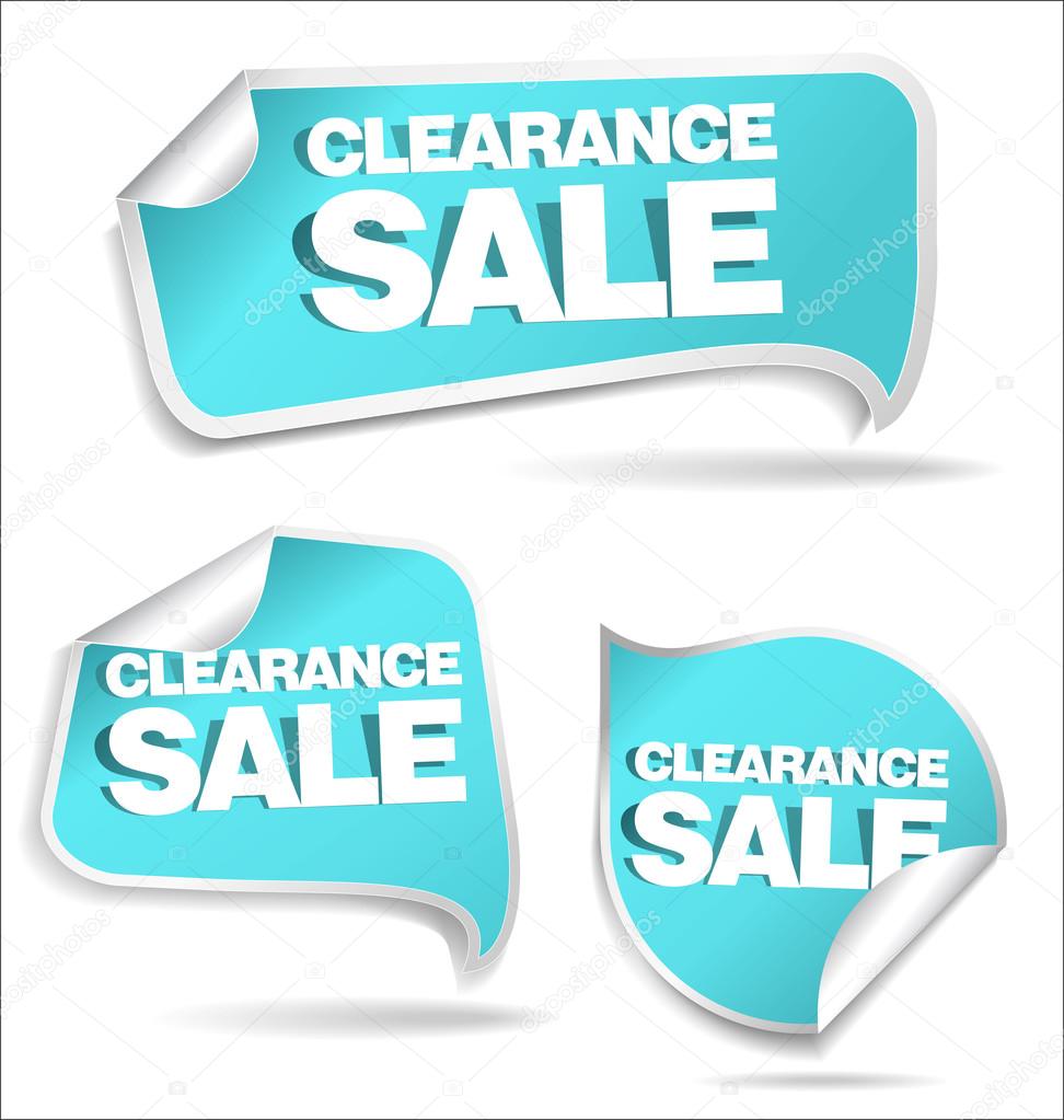 Clearance sale blue labels