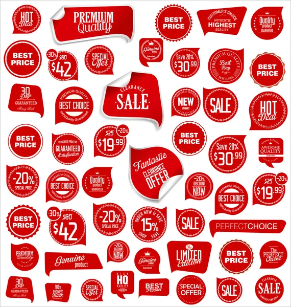 Sale price tag collection — Stock Vector