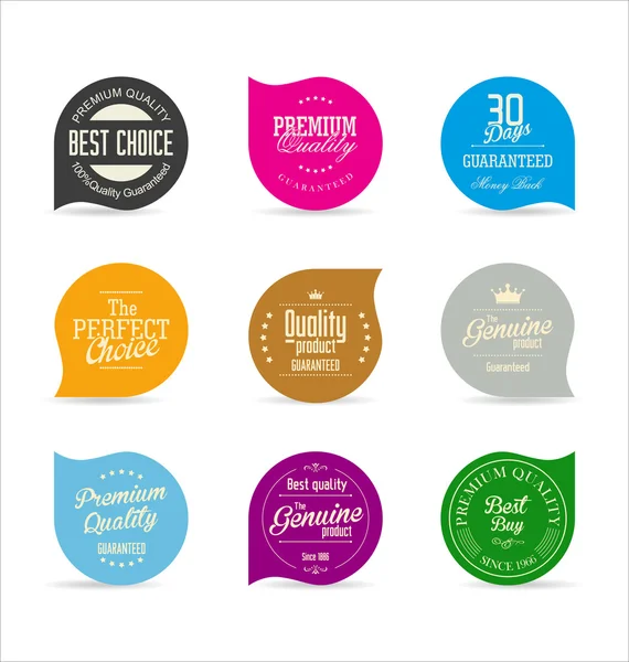 Badges en etiketten collectie — Stockvector