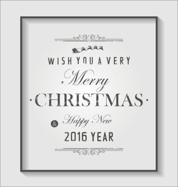 Neşeli Noel ve mutlu yeni yıl Vintage Noel arka plan