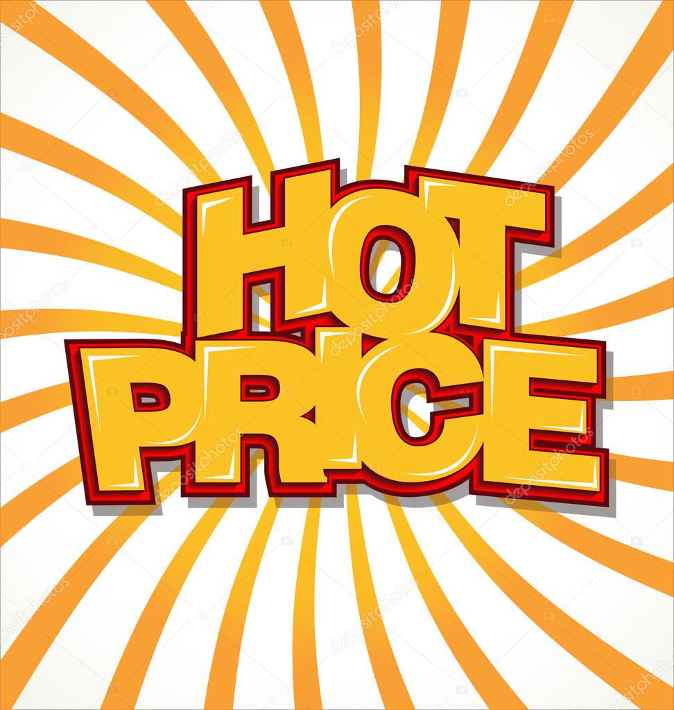 Hot price background