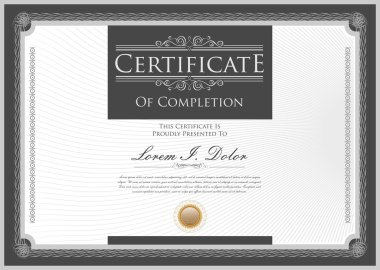 diploma veya sertifika şablonu