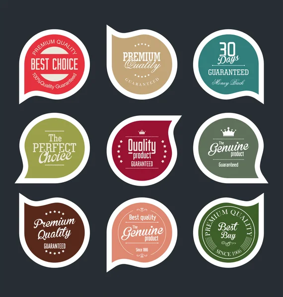 Collection de badges modernes — Image vectorielle