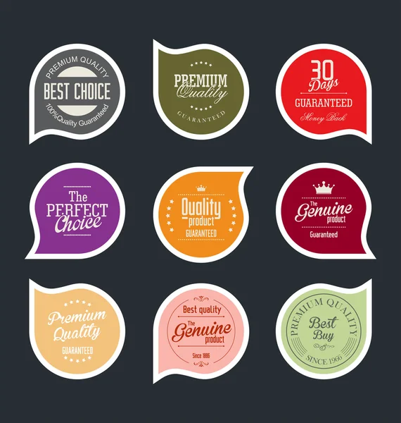 Modern badges collection — Stock Vector