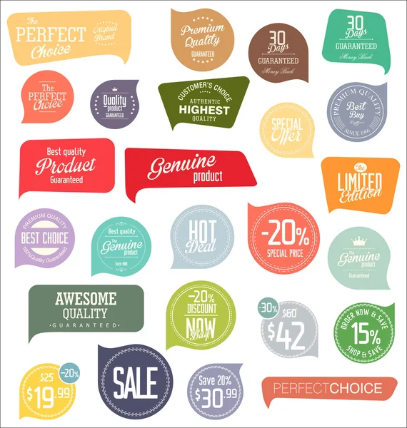 Verkoop labels-collectie — Stockvector