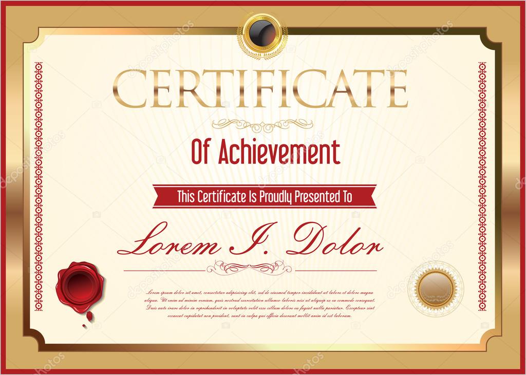 certificado ou diploma de conclusão \u2014 vetor de stock © totallyoutcertificado ou diploma de conclusão \u2014 vetor de stock