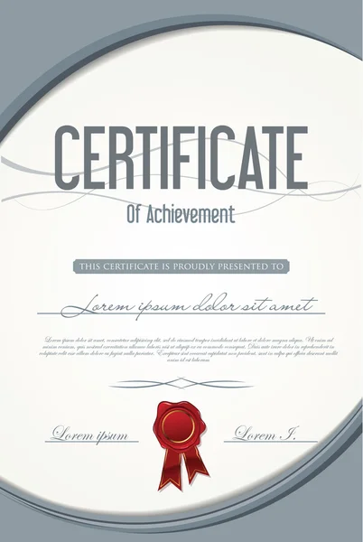 Сертификат ретро-шаблона достижения — стоковый вектор