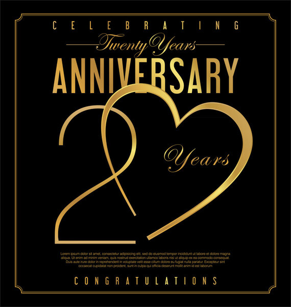 Юбилейный фон 20 лет
