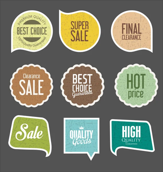 Moderne verkoop stickers collectie — Stockvector