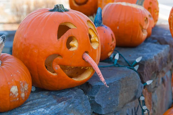 Pumkins d'Halloween Photo De Stock