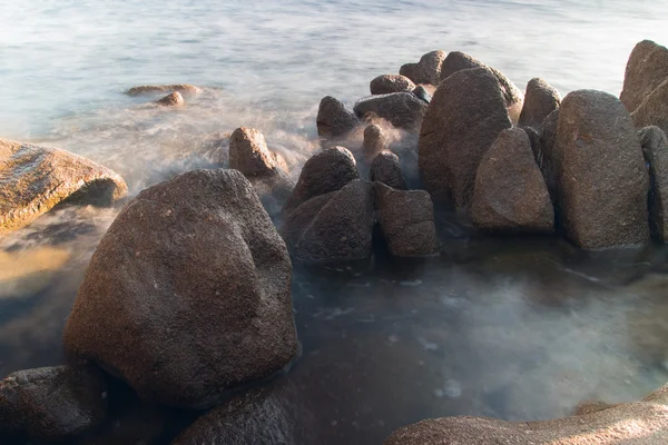 1 つの海岸に石 — ストック写真