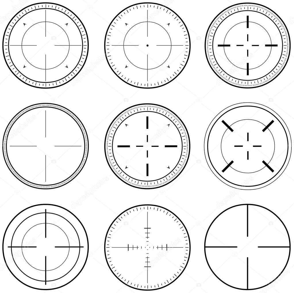 Sniper Scope Target Ink Set