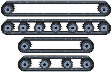 Conveyor Belt With Wheels Pack clipart