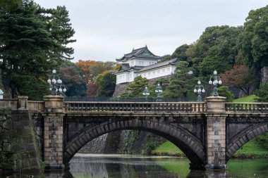 Japonya, Tokyo 'daki İmparatorluk Sarayı. İmparatorluk Sarayı Japon İmparatoru 'nun yaşadığı yer..