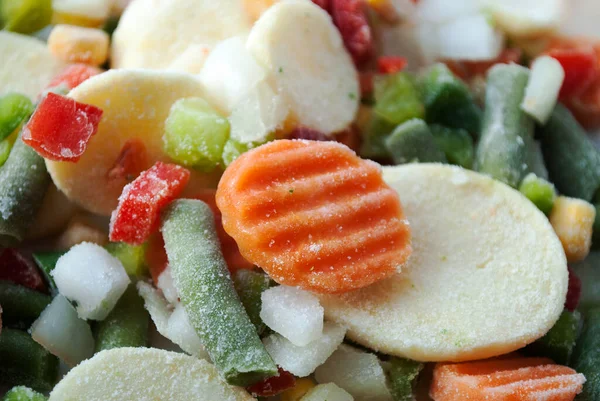 Замороженные Овощи Закрытый Вид Концепция Здоровой Пищи — стоковое фото