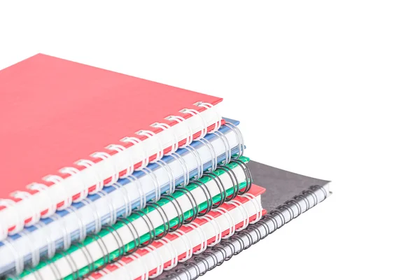 Notebook renkli yığını.