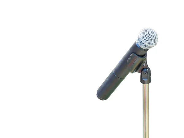 stock image Old microphone isolated image.