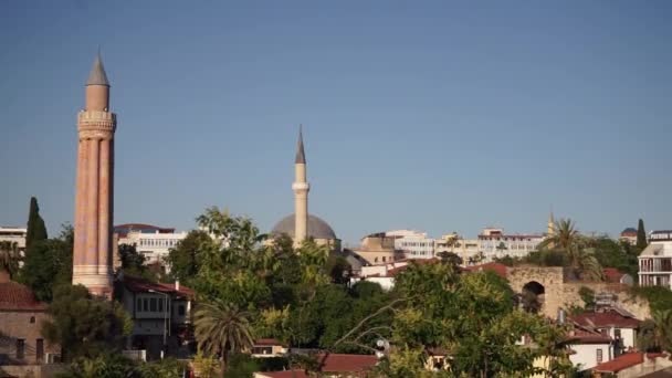 Antalya Turquía Naturaleza Vista Ciudad — Vídeo de stock