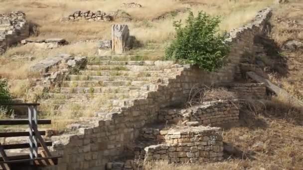 Hierapolis Ancient City Pamukkale Turkije — Stockvideo