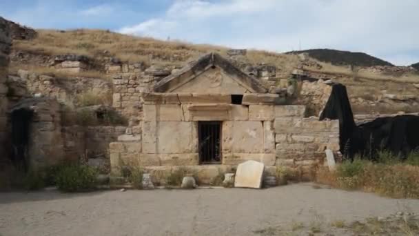 Hierapolis Starożytne Miasto Pamukkale Turcja — Wideo stockowe