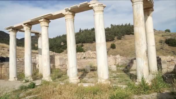 Hierapolis Città Antica Pamukkale Turchia — Video Stock