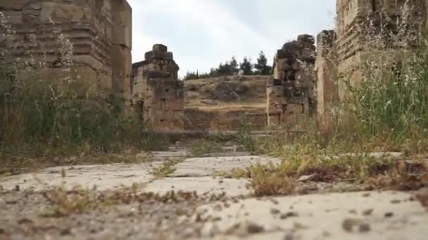 土耳其Pamukkale的Hierapolis古城 — 图库视频影像