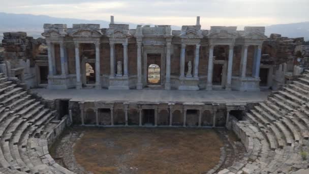 Hierapolis Ancienne Ville Pamukkale Turquie — Video