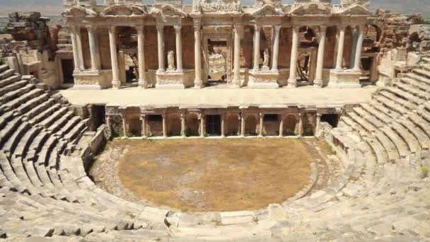 Hierapolis Starověké Město Pamukkale Turecko — Stock video