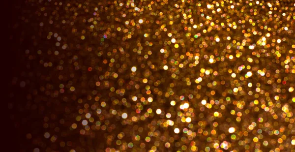 Lumineux Fond Doré Luxe Brillant Avec Bokeh Scintillant Brillant Paillettes — Photo