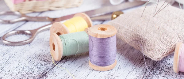Tools for sewing and crafts equipment — Stock Photo, Image