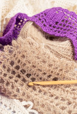 Tığ işi için Araçlar.