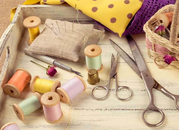 Outils pour le matériel de couture et d'artisanat — Photo