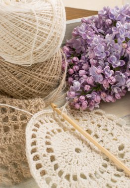 iplik kroşe ve örme Ajur peçeteler için