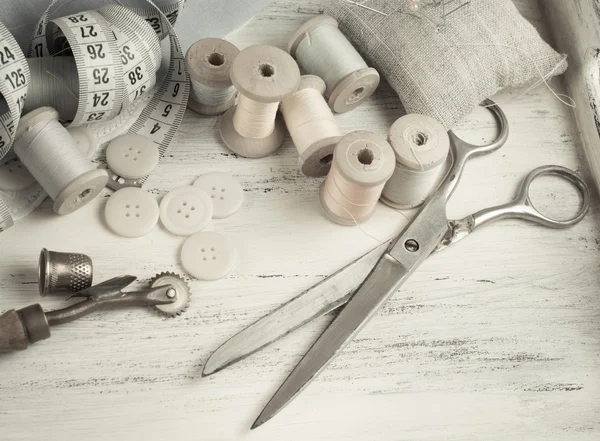 Tools for sewing and crafts equipment — Stock Photo, Image