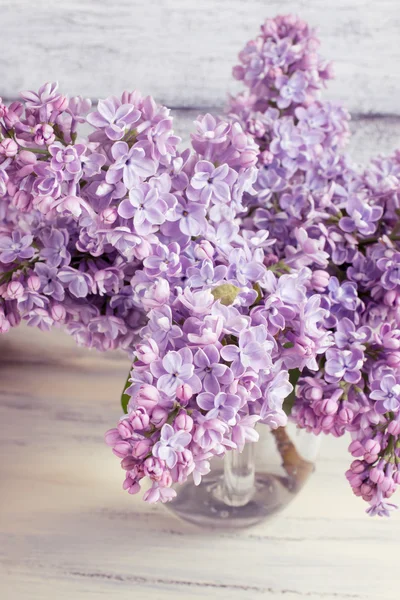 Fleurs de lilas dans une bouteille — Photo